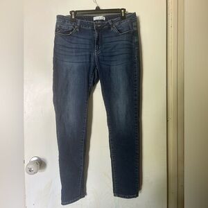 KanCan Blue Skinny Jeans with Distressed Details